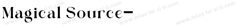 Magical Source字体转换